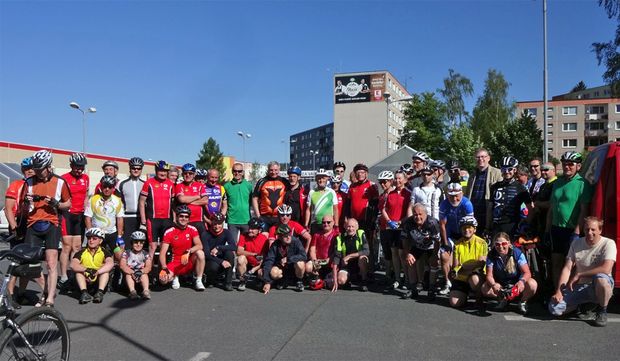 Gruppenfoto während der Radtour 2017