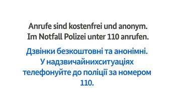 Notruf Polizei für Geflüchtete