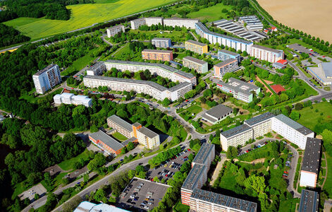 Luftbildaufnahme vom Stadtteil Gesundbrunnen Luftbildaufnahme vom Stadtteil Gesundbrunnen