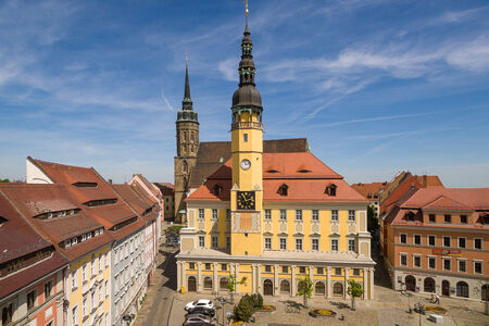 Rathaus Bautzen mit Dom St. Petri Rathaus Bautzen mit Dom St. Petri