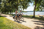 Radfahren am Stausee