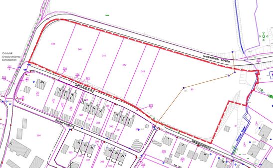 Abbildung 1: Geltungsbereich vorhabenbezogener Bebauungsplan „Wohngebiet – Großwelkaer Straße“