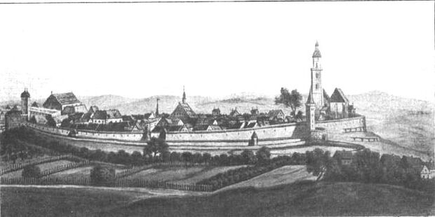 Kamenz im 16. Jahrhundert © Friedrich Bernhard Störzner