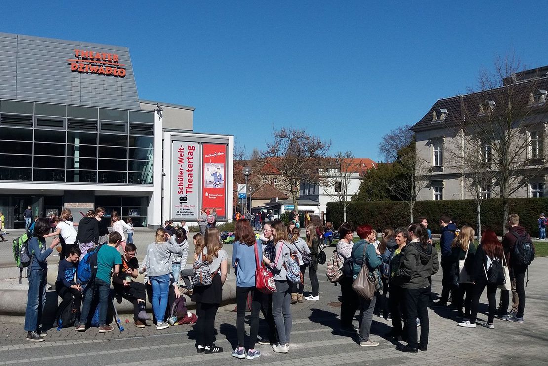 [Translate to Polski:] Schülerwelttheatertag – Deutsch-Sorbisches Volkstheater