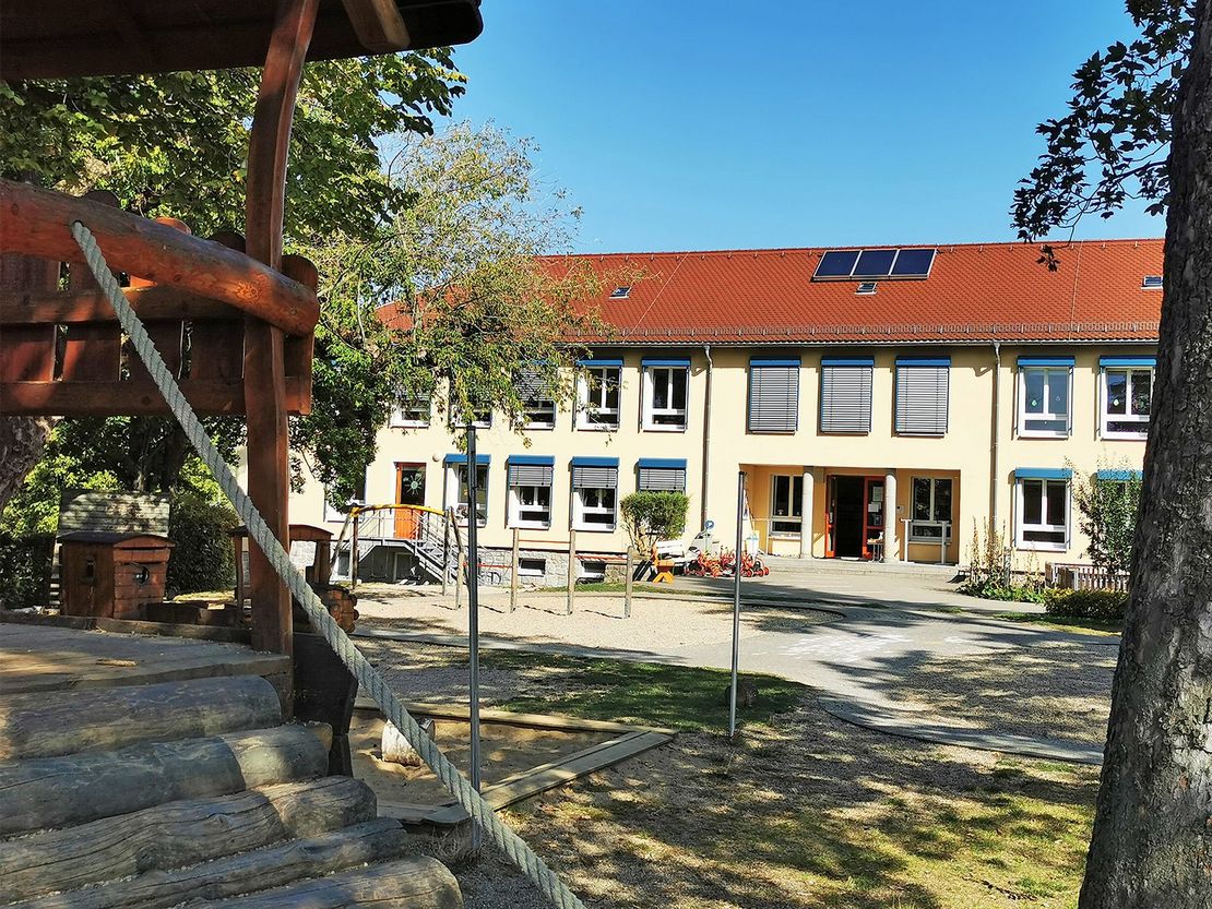 Außengelände der Kita Blümchen