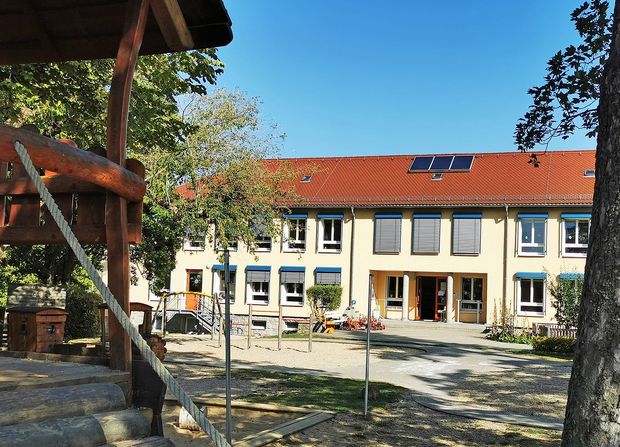 Außengelände der Kita Blümchen