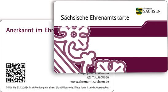 Ansicht Sächsische Ehrenamtskarte