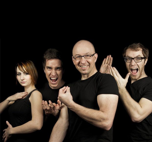 Die Künstler von Rhythm4 – eine Frau und drei Männer