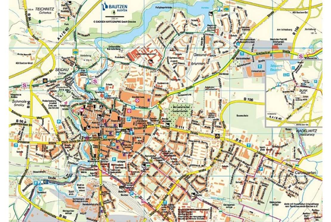 Anreiseplan und Straßenkarte