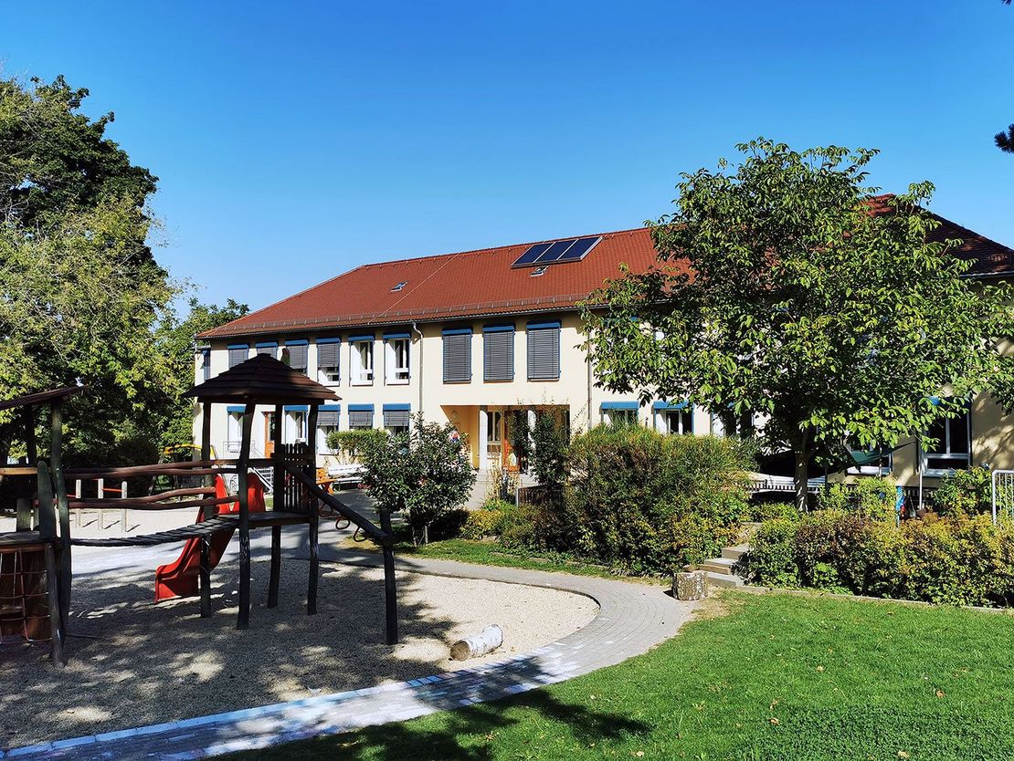 Außenansicht der Kita Blümchen