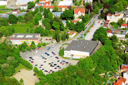 Luftaufnahme Schützenplatz in Bautzen Blick aus der Luft auf den Schützenplatz in Bautzen