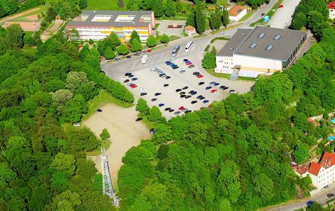 Blick aus der Luft auf den Schützenplatz in Bautzen