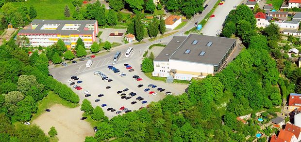 Blick aus der Luft auf den Schützenplatz in Bautzen