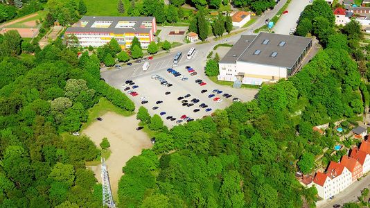 Luftaufnahme Schützenplatz in Bautzen Blick aus der Luft auf den Schützenplatz in Bautzen