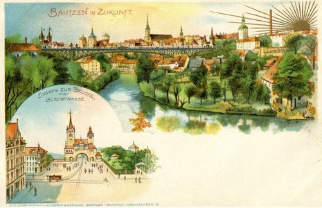 Postkarte Bautzen in Zukunft