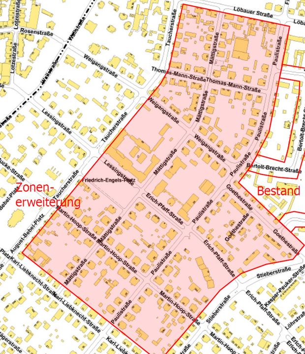 Grafik Stadtplan neu 30er Zonen
