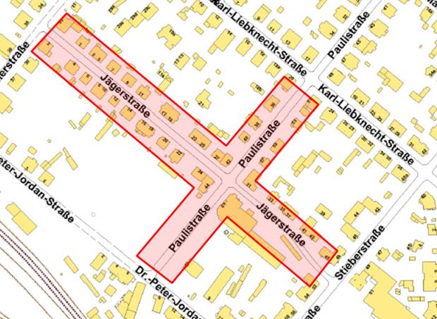 Grafik Stadtplan 30er Zonen