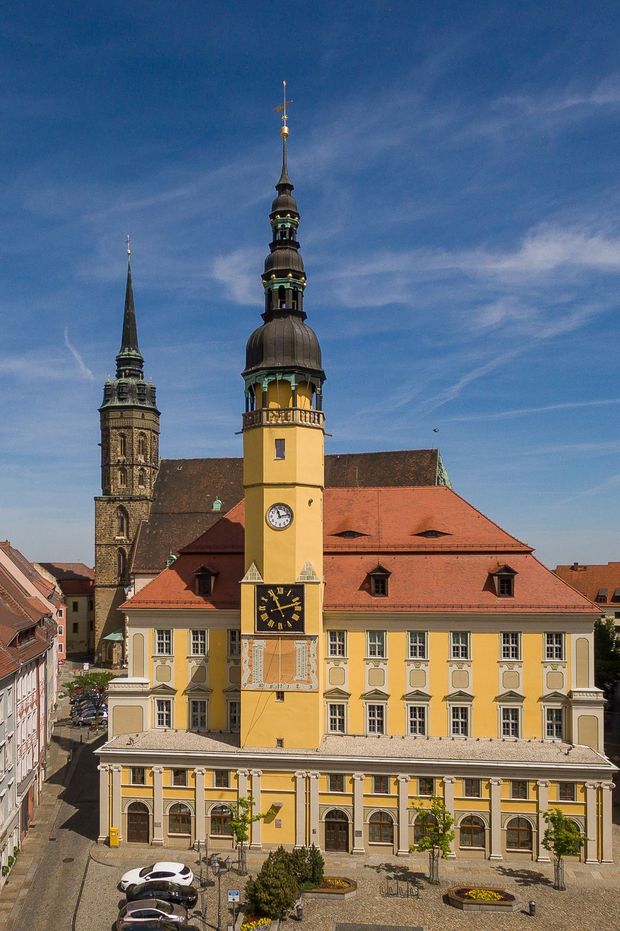 Rathaus in Bautzen Rathaus in Bautzen aus Richtung Innerer Lauenstraße