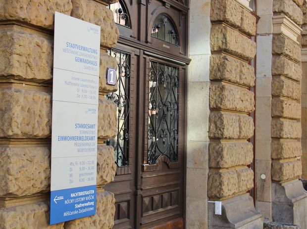 Stadtverwaltung Gebäude Gewandhaus, Innere Lauenstraße 1