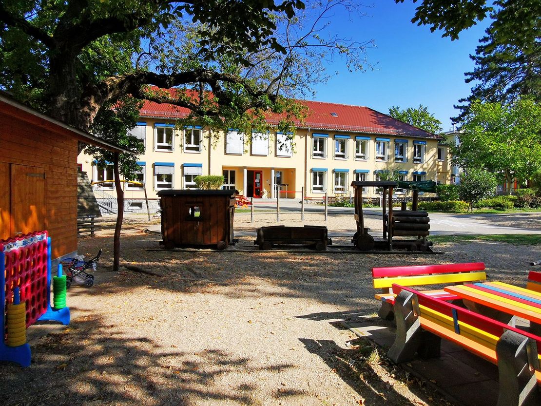 Außengelände der Kita Blümchen