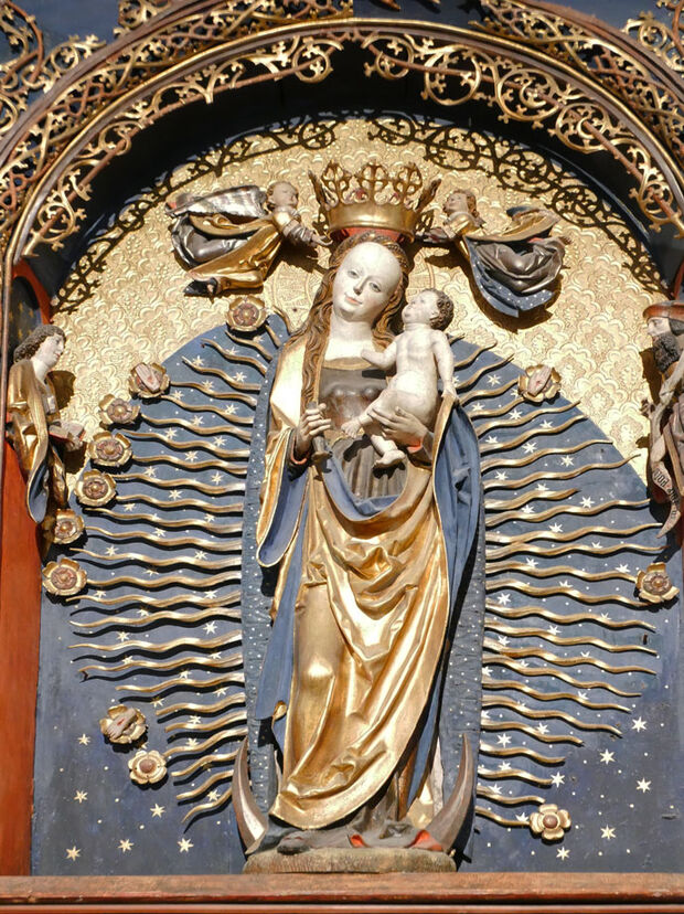 Maria, Löbauer Altar © Museum Bautzen.