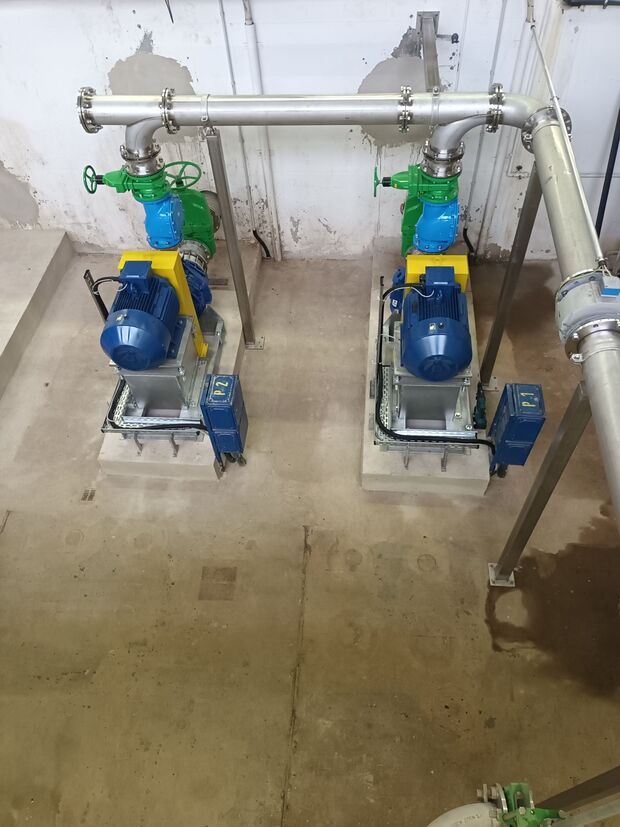 Bild der Pumpen - Draufsicht © Stadtverwaltung