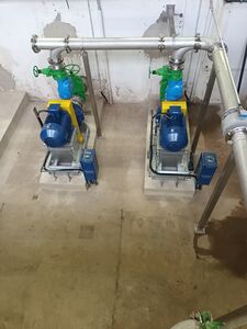 Bild der Pumpen - Draufsicht © Stadtverwaltung Bild der Pumpen - Draufsicht © Stadtverwaltung