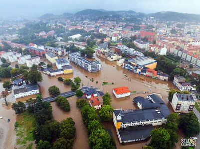 Hochwasser in Jelenia Gora