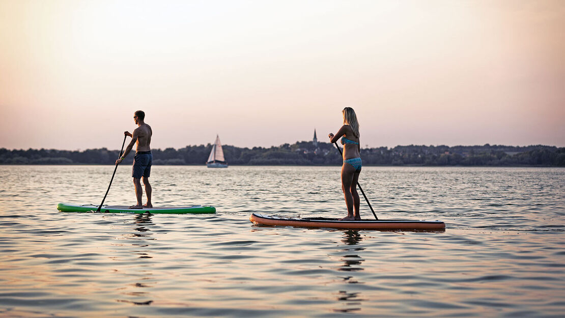 Stand up paddling Stausee Bautzen